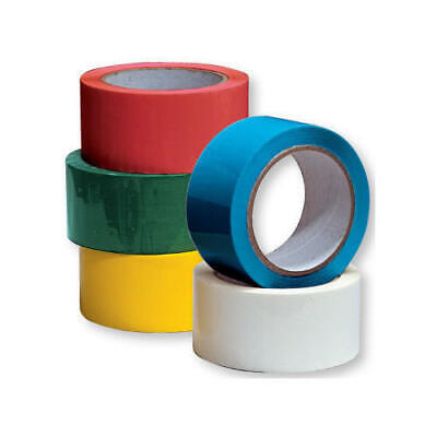 Coloured Strong Packaging Parcel Packing Tape 48mm X 66m Red Blue White Yellow • 4.99£