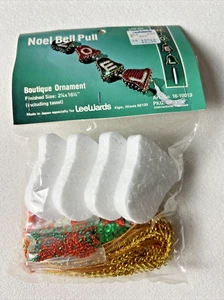 Vtg Beaded, Sequin Ornament Kit, 16.5” Long Noel Bell Pull, NEW-See Description - Imagen 1 de 3