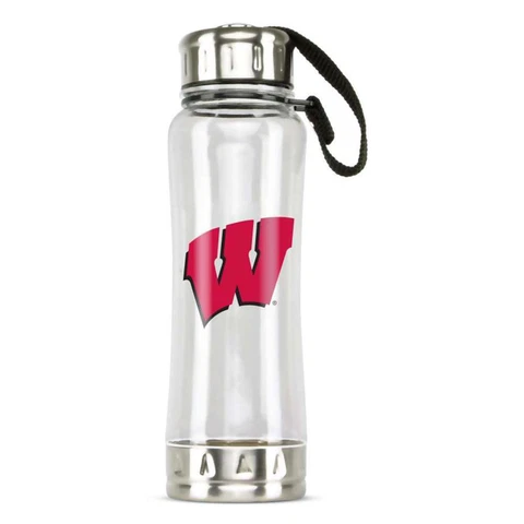 Wisconsin Badgers Clip-On Water Bottle - 16 oz Cover
