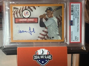 2019 TOPPS BROOKLYN COLLECTION ORANGE BORDER AUTO🔥#D1/25🔥AARON JUDGE PSA 9 - Picture 1 of 7