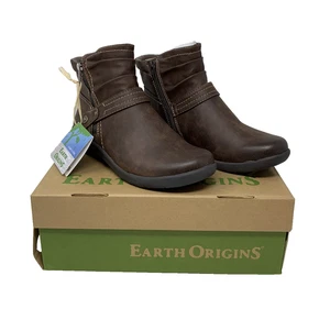 Neu im Karton Earth Origins Lilly braune Damen-Stiefelette Größe 8,5 - Bild 1 von 8