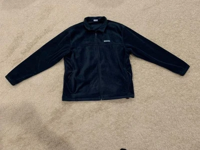 Columbia Sportswear Black Full Zip Fleece Jacket Men's Size XXL - Image 1 of 4