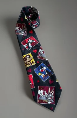 Prendas para el cuello Looney Tunes Mania Tie Bugs Bunny Tasmanian Devil Taz Love JBHS Foto 1 de 4