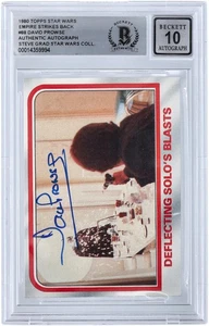 Tarjeta de 10 Topps Empire Strikes Back #88 BGS 1980 firmada por David Prowse Star Wars - Imagen 1 de 1