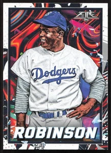 2022 Topps Fire Jackie Robinson #174 - Brooklyn Dodgers - Picture 1 of 2