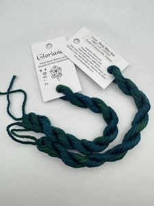 Gloriana 12 Strand Silk Floss For Needlework-2 Skeins/6 Yd Each-Deep Blue Sea - Picture 1 of 2