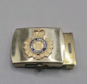 Hebilla de cinturón obsoleta de la policía provincial de Ontario OPP CANADÁ - Imagen 1 de 6
