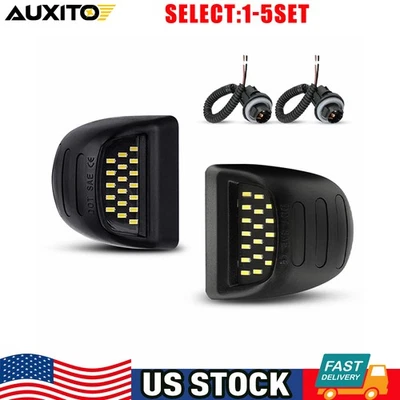 LED License Plate Light Red DRL Tube For Silverado GMC Sierra 1500 2500 2-10X - Imagem 1 de 4