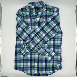 Jos. A. Bank HERREN TAILORED FIT TRAVELLER HEMD AQUA/BLAU/GRÜN S - Bild 1 von 12