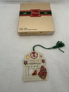 Lenox Navidad 1988 Navidad Fiesta Regreso Adorno En Caja Original - Imagen 1 de 2