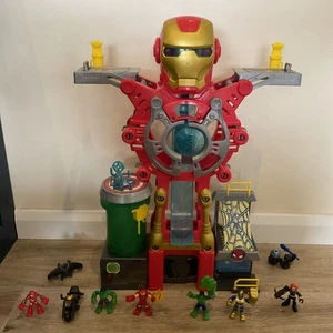 Iron Man Headquarters With Marvel Mini Figures - Picture 1 of 4