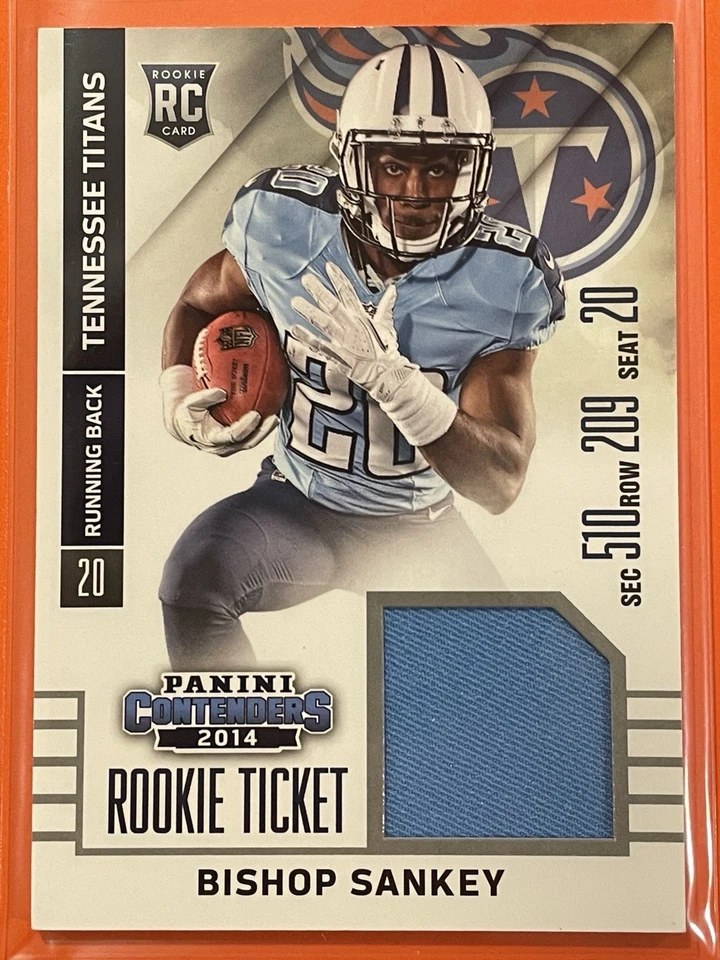 2014 Panini Contenders Bishop Sankey Rookie Ticket Swatches RC #RTS-34 Football - Image 1 of 2