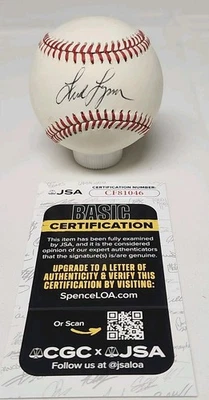 Fred Lynn Signed Rawlings Official American League Baseball JSA COA RED SOX A8 - Image 1 of 3