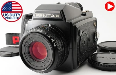 [N MINT] PENTAX 645 Camera SMC A 75mm F/2.8 MF Lens w/ 120 Film Back From JAPAN - Image 1 of 4