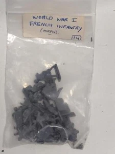 Vintage Airfix HO 1/87 Scale soldiers - WW1 French Infantry - unpainted - Picture 1 of 1