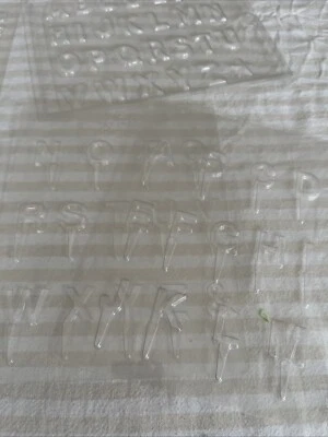 Lote de 18 moldes de caramelo de chocolate con letras y números Foto 1 de 4