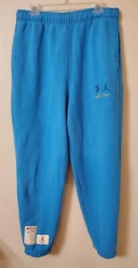 Jordan X Union LA Men’s Fleece Pants Size: L Color: Equator Blue DJ9526-482 NWT - Picture 1 of 11