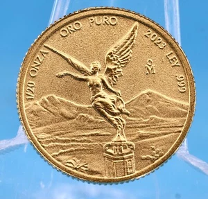 Goldmünze Mexiko Libertad Siegesgöttin 1/20 Oz Unze 999 Gold 2023 ST(4) - Bild 1 von 5