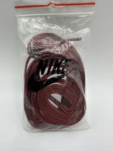 Nike SB Dunk Shoe Laces Maroon Flat Style 50” Authentic In Bag New Dead Stock. - Picture 1 of 2