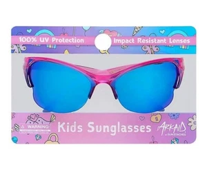 Girls Pink Butterfly Sports Wrap Kids Sunglasses ARKAID color PINK NWT - Picture 1 of 4