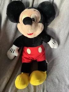 Vintage 1980's Disneyland Walt Disney World Mickey Mouse Small Plush 12” - Picture 1 of 7