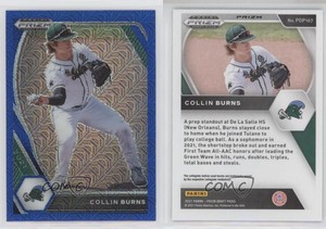 2021 Panini Prizm Draft Picks Blue Mojo Prizm Collin Burns #PDP167