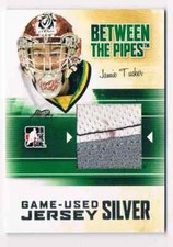 2010-11 BETWEEN THE PIPES GAME-USED JERSEY JAMIE TUCKER JERSEY 2 COLORS /30 CS
