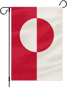Greenland Garden Flag, 12X18 Inch Double Sided Burlap for House Yard Lawn Indoor - Picture 1 of 12