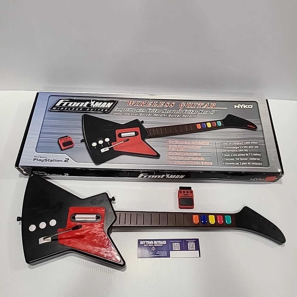 Guitarra inalámbrica Nyko Frontman para PlayStation 2 con caja y dongle Foto 1 de 4