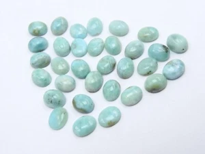 Larimar Cabochon Smooth Polished Oval Shape 32 Lot 9X7MM Natural Stone - Picture 1 of 10