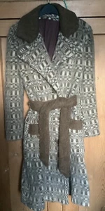 Rare 1970s Vintage Icelandic Wool Trench Coat - Picture 1 of 7
