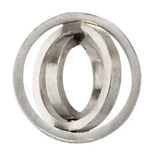 Pendentif En 950 Platine, Un Anneau Inséré Dans Autre, pour Femmes - Picture 1 of 2