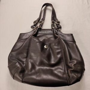 Hogan Brown Leather Hobo Handbag Bag
