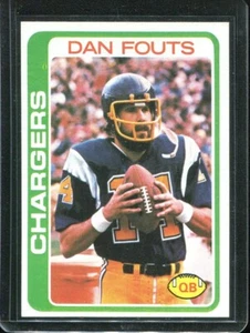 1978 Topps Football # 499 Dan Fouts (NM-MT) Near Mint to Mint - Picture 1 of 2
