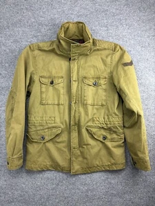 Chaqueta Diesel Parka Estilo Militar Para Hombre XL Verde Cremallera Completa Capucha Oculta - Imagen 1 de 9