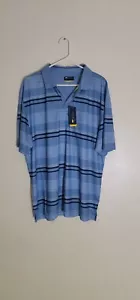 NWT Jack Nicklaus XL Blissful Blue Pattern Polo Golf Shirt Msrp $68 - Picture 1 of 6