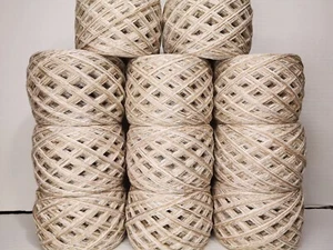940 gr Beige-Nude GARNPAKET Strickwolle Handstrickgarn Sommergarn Baumwolle Set - Bild 1 von 3