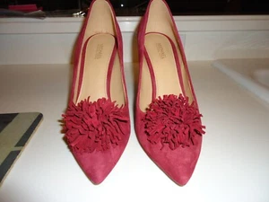 NWB Michael Kors Suede Lolita Heels, Pumps, Mulberry, size 8.5 - Picture 1 of 4