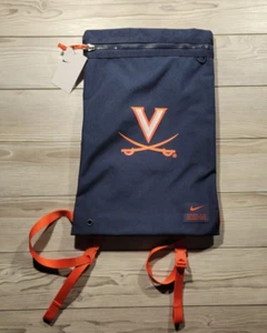 Zaino Nike Virginia Cavaliers Team Issued Utility Gym blu arancione NUOVO - Foto 1 di 5
