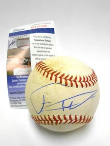 JSA Rookie Franklin Barreto Signed Autographed Auto Game Used Ball Angels A's - Picture 1 of 7
