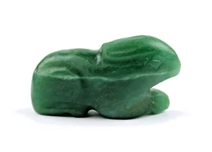 Genuino Esmeralda Conejito Hecho a Mano Piedra Curativa Energía Regalo Aprox. - Imagen 1 de 7