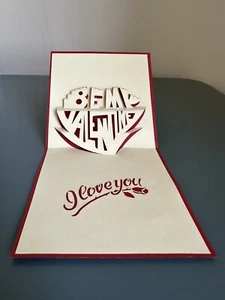 3D Pop Up Be My Valentine Card - Picture 1 of 2