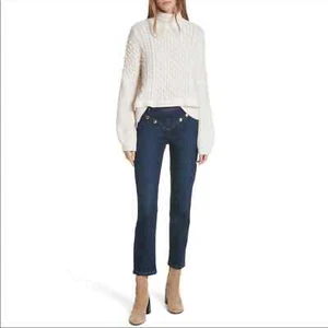 Frame Le High Embellished Straight Jeans Size 24 - Bild 1 von 9