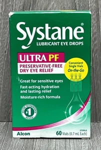 Systane Lubricant Eye Drops Ultra PF Dry Eye Relief- 60 Vials EXP: 02/2026+ - Picture 1 of 1