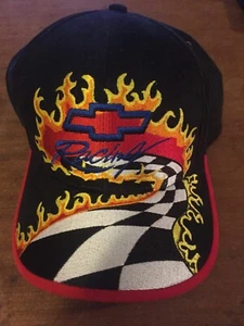 CHEVY RACING- BLACK FLAMES- SNAPBACK HAT- RALPH WHITE - Picture 1 of 5