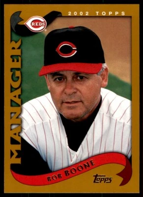 2002 TOPPS #304 BOB BOONE CINCINNATI REDS - Image 1 of 2