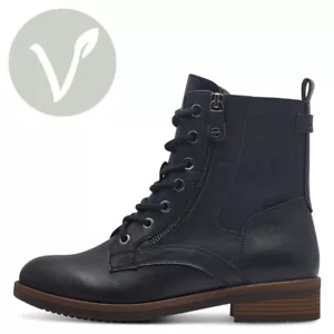 Tamaris Stiefelette 1-25107-41 805 Schnürboot Vegan navy blau mit Touch-it - Bild 1 von 6