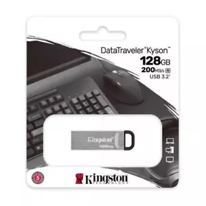 KINGSTON PEN DRIVE DTKN/128GB - 128GB DataTraveler Kyson USB 3.2 - Foto 1 di 1