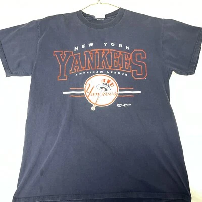 Camisa De Colección Hank Aaron Originales New York Yankees Logo Grande 1999 Grande Foto 1 de 4