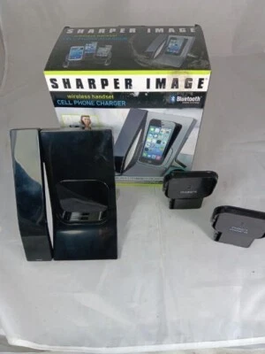Cargador de teléfono celular inalámbrico Sharper Image iPhone 4,5 y Samsung  Foto 1 de 4